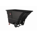 Suncast Commercial 2 Cubic Yard Tilt Truck, Standard Duty, Black